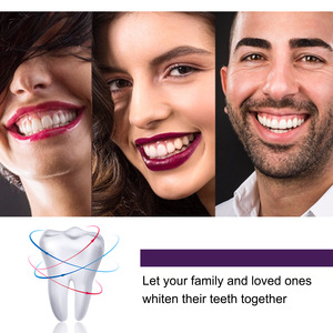 OEM ODM <span class=keywords><strong>EELHOE</strong></span> <span class=keywords><strong>V34</strong></span> Pasta Dental Blanqueadora Correctora Morada 60g Tubo con Aroma Natural a Menta para Dientes Amarillos - Product Image 5