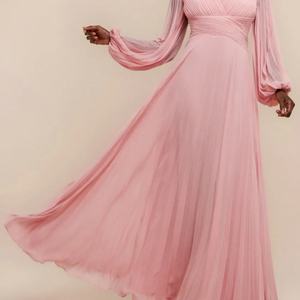 ชุดเดรสยาวทรงพลีท คอวี เซ็กซี่ แฟชั่นทันสมัยสำหรับผู้หญิง ฤดูใบไม้ผลิ แขนยาว ทรงหลวม สไตล์ทางการ เรียบหรู ดูดี เหมาะสำหรับงานกลางคืน - Product Image 2