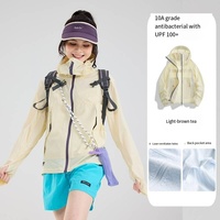 Veste de randonnée unisexe en nylon léger pour l'été, à manches longues, respirante, anti-humidité, séchage rapide, coupe ample, anti-UV, idéale pour la pêche en extérieur