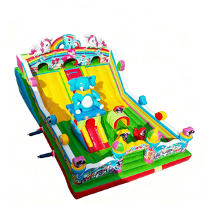 Castillo Inflable Personalizable Ecológico para Uso Doméstico, Tobogán, Escalera de Escalada, Combo para Negocios de Alquiler de Parques, 500 kg - Product Image 5