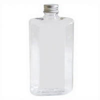 Boissons gazeuses pour jeûne intermittent 350 ml, bouteille octogonale jetable en PET épaissi pour portionnement de boissons fraîchement pressées