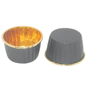 <span class=keywords><strong>Ingrosso</strong></span> involucro per Muffin con bordo arrotolato oro argento colore alluminio foglio <span class=keywords><strong>di</strong></span> carta torta tazza <span class=keywords><strong>di</strong></span> cottura carta Panettone stampi per Cupcake fodere per Cupcake - Product Image 5