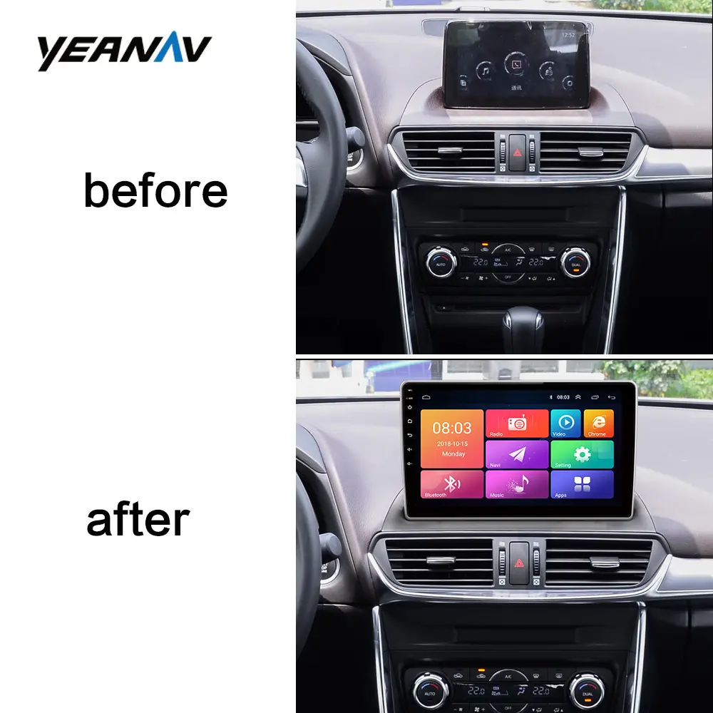 Car Gps Multimedia Navigation For Axela MAZDA 3 2014 10.1Inch Touch Screen Android Car Stereo Support Google Map