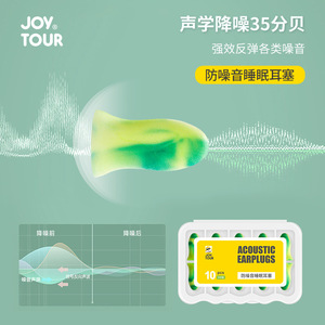 Tapones Acústicos para los Oídos Joy Tour, Reducción de Ruido de 35dB, Protección para Dormir, Unisex, 10 Piezas - Product Image 2
