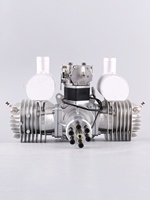 Moteur à essence pour avion modèle réduit DLE111, bicylindre, deux temps, cylindrée 111 cm³, pour avions à voilure fixe
