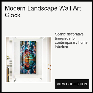 Reloj de Pared con Diseño de Atardecer y Paisaje Marino Azul para Casa de Playa, Hotel Costero, Resort, Pasillo, Sala de Estar - Product Image 2