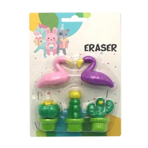 Hỗn Hợp 5Pcs Mini Bút Chì Tẩy Gói Thiết Lập <span class=keywords><strong>3D</strong></span> Cây Xương Rồng Hoa Tẩy Trường Văn Phòng Phẩm Các Mặt Hàng Cho Trẻ Em Và Sinh Viên Cung Cấp - Product Image 5