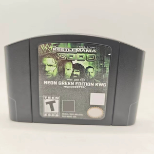 Cartouche de jeu pour <span class=keywords><strong>Wwf</strong></span> <span class=keywords><strong>Wrestlemania</strong></span> Neon Green USA - Version NTSC anglaise pour console de jeux Nintendo 64 - Product Image 1