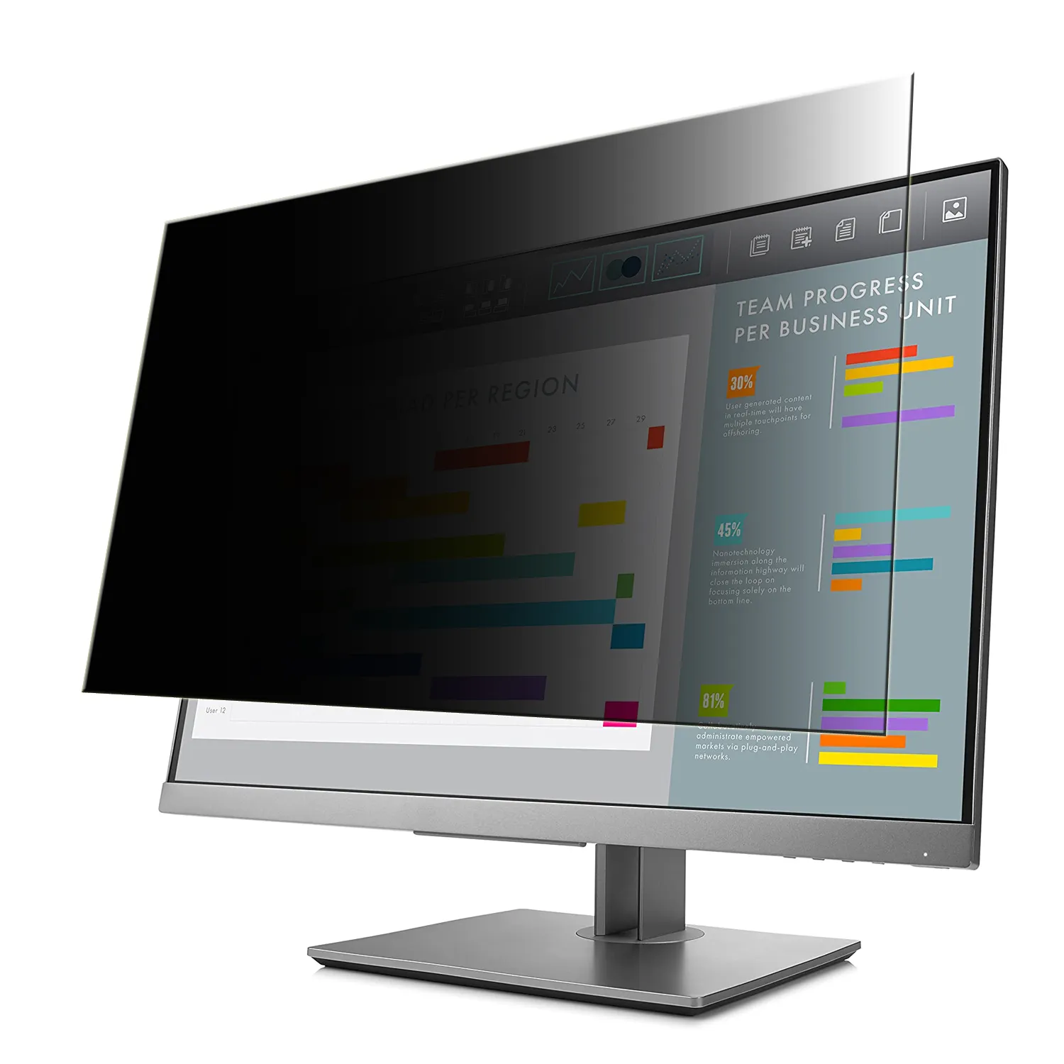 Düşük fiyat parlama önleyici bilgisayar tüm ekran monitörleri için ekran koruyucu mavi işık kesme filtresi koruyucu 10 "-32"