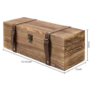 Grosir kotak kayu anggur kualitas tinggi promosi kotak kayu anggur buatan tangan