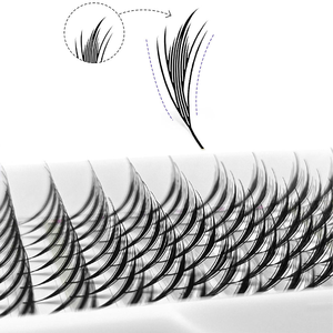 Faux cils super doux faits à la main, effet mat, pour fans d'anime, style Chunk <span class=keywords><strong>Premae</strong></span>, pour un look de cils pointus, style Comic Tower Spikes - Product Image 2