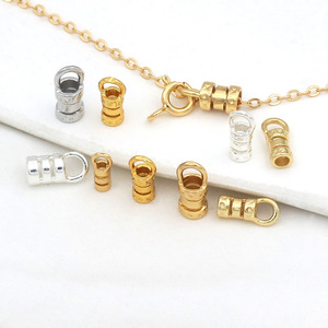 สร้อยคอทองแดงชุบทอง 18K พร้อมตัวล็อคแบบยูนิเวอร์แซล โซ่ทอง 14K ตัวล็อคแบบลวดเหล็ก รุ่น B49 - Product Image 3