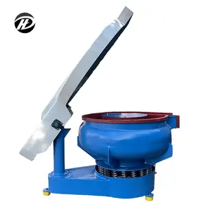 Factory Direct Deburring Vibratory Finishing Tumbler Wood Sale Stainless Steel Buffing Polishing Machine with Manually Flip