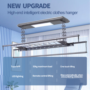 ที่แขวนเสื้อผ้าแบบมีรูที่แขวนเสื้อผ้าระบบไฟฟ้าควบคุมระยะไกลอัจฉริยะ - Product Image 5