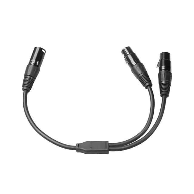 New 3Pin XLR 1 Male to 2 Female, 1 Male to 2 Male, 1 Female to 2 Male Audio Extension Cable Microphone Y Audio Splitter