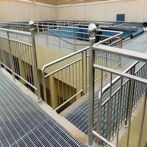 Bền ngoài trời hợp kim thép không gỉ Grating lối đi nền tảng cầu thang Tread thoát nước Bìa hot-Dip mạ kẽm CE xây dựng - Product Image 3