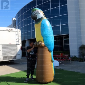 Llamativo Modelo Inflable Gigante <span class=keywords><strong>de</strong></span> <span class=keywords><strong>Loro</strong></span> Macaw con Logotipo Personalizado, Mascota <span class=keywords><strong>de</strong></span> Aves Tropicales, Inflable Publicitario para Fiestas Temáticas <span class=keywords><strong>de</strong></span> la Selva - Product Image 4