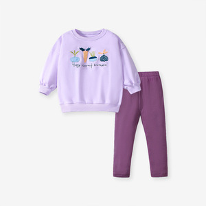 Uniforme per Ragazze all'Ingrosso - Set Due Pezzi Invernale con Maglione Casual per Bambini, Imbottito in Pile - Product Image 3