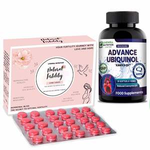 Tabletas Ovee 150 Unidades, Cápsulas Blandas de Ubiquinol 30 Unidades, Coenzima Q10, Suplemento para la Fertilidad Duo - Product Image 1