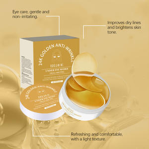 Mascarilla de Ojos de Oro de 24k, 60 Piezas, Marca Privada OEM, Hidrata, Colágeno, Ilumina, Reduce las Ojeras - Product Image 4