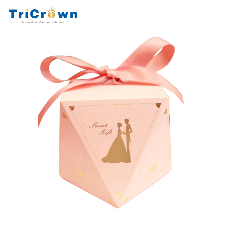 Couleur professionnelle Doux Mini Mignon Papier boîte De Bonbons De Mariage Boîte D'emballage