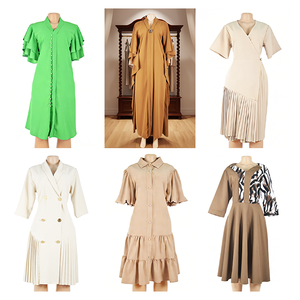 <span class=keywords><strong>Robe</strong></span> décontractée élégante <span class=keywords><strong>en</strong></span> <span class=keywords><strong>maille</strong></span> avec nœud pour femme africaine, grande taille, nouvelle collection 2026, vente <span class=keywords><strong>en</strong></span> gros - Product Image 1