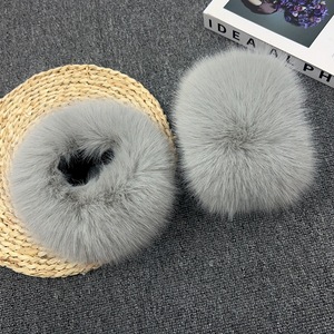 Manchons en <span class=keywords><strong>fausse</strong></span> <span class=keywords><strong>fourrure</strong></span> d'hiver, chauffe-mains élastiques, gants en <span class=keywords><strong>fourrure</strong></span> de renard, enveloppe de poignet en peluche, faux manches, utilisation en extérieur, plage - Product Image 3
