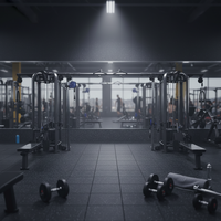 Station de musculation intégrale multifonctionnelle commerciale 8 postes pour la remise en forme professionnelle