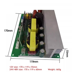 ตัวแปลงไฟแบบ Pure Sine Wave 750W สูงสุด 1000W จากไฟ DC12V เป็นไฟ AC220V บอร์ดแปลงไฟ 2 ช่อง แยกอิสระ พร้อมระบบระบายความร้อนอัจฉริยะ - Product Image 2