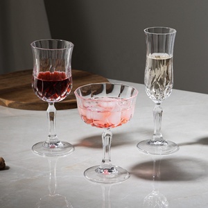 Coupes en Verre Vintage avec Motif Feux d'Artifice en Relief, Verres à Vin <span class=keywords><strong>Rouge</strong></span> à Pied et Flûtes à <span class=keywords><strong>Champagne</strong></span> pour Mariage - Product Image 2