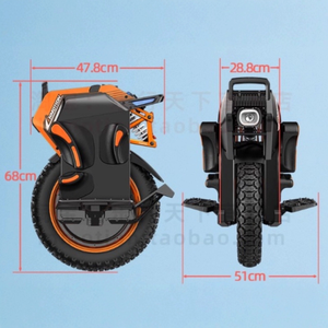 Monocycle électrique <span class=keywords><strong>INMOTION</strong></span> Adventure V14, moteur de 4000 W, autonomie de 75 miles, roue électrique auto-équilibrante haute puissance pour adultes - Product Image 4