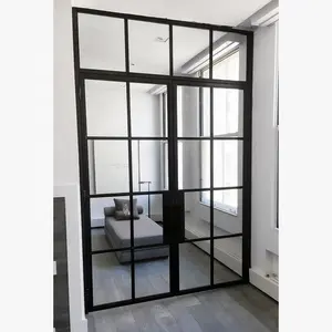 Metal Grill Door Iron French Door Grill Design Steel Windows Fireproof Steel Commercial Doors Interior Steel Glass Door