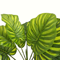Feuilles artificielles faites à la main de 47 cm à 9 têtes, feuillage artificiel pour la décoration de la maison et du bureau