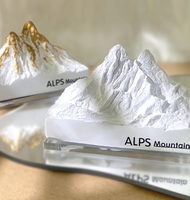 Diffuseur en pierre de gypse en forme de montagne des Alpes pour voiture et maison, chambre et bureau, idéal pour les cadeaux et souvenirs de fête