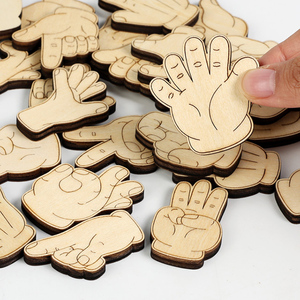 Juguete Educativo de Madera Creativo al por Mayor, Rompecabezas de <span class=keywords><strong>Gestos</strong></span>, <span class=keywords><strong>Juego</strong></span> de Contar con los Dedos para Niños - Product Image 5