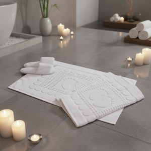 Serviette <span class=keywords><strong>de</strong></span> <span class=keywords><strong>sol</strong></span> en coton 100% <span class=keywords><strong>blanc</strong></span> pour chambre d'hôtel - 50x80cm, grande, épaisse, antidérapante, absorbante, <span class=keywords><strong>tapis</strong></span> <span class=keywords><strong>de</strong></span> salle <span class=keywords><strong>de</strong></span> bain - Product Image 2