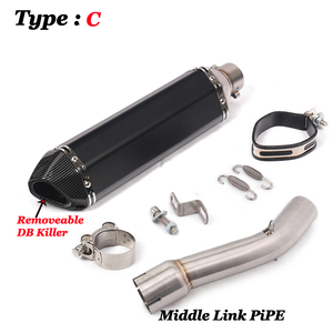 Pot d'échappement GP pour moto, tuyau intermédiaire, connecteur, tube de liaison, échappement à enfiler pour Yamaha FZ1 FZ1N <span class=keywords><strong>FZ1000</strong></span> - Product Image 5