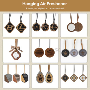 Bonne chance bois sculpté gourde ornement chanceux calebasse Feng Shui Figurine bricolage pendentif breloque voiture diffuseur de parfum pour la sécurité paisible - Product Image 6