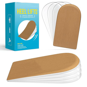 Chaussures en gel 4 couches de 1 pouce pour femmes, inserts compensés orthopédiques réglables pour les jambes inégales, douleur au talon, longueur de jambe 3/4 ". - Product Image 1