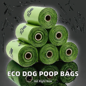 Custom Logo Biodegradable Dog Poop <b>Bags</b> <b>Compostable</b> Waste Collectors for Household Gravure Printing on Surface - Product Image 2