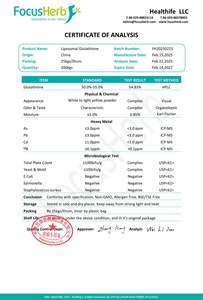 อาหารเสริมกลูต้าไธโอนไลโปโซมอล โฟกัสเฮิร์บ 50% 70% กลูต้าไธโอนไลโปโซมอล - Product Image 6