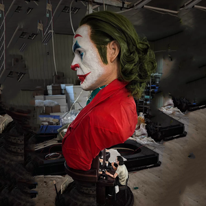 Sculpture en résine grandeur nature du Joker, figurine d'action, personnage de film, buste en résine de <span class=keywords><strong>Joaquin</strong></span> Phoenix pour décoration - Product Image 6