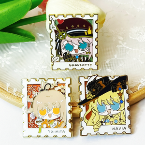 Imã de Geladeira Personalizado em Metal Esmaltado, Imã de Metal em Estilo Cartoon, Imãs de Anime Fofos - Product Image 4