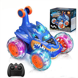 Offre Spéciale personnalisé 360 degrés rotatif 2.4GHz cascadeur rapide RC voitures avec feux de roue hors route jouets pour enfants - Product Image 1
