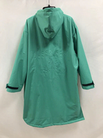Veste parka de bain personnalisée avec logo, doublure polaire, imperméable, pour la natation, le surf et le changement de tenue à la plage