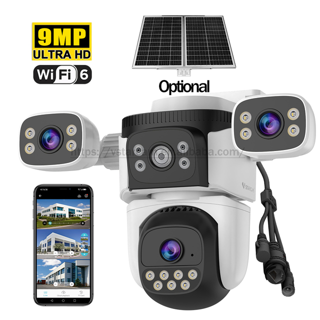 VStarcam CS621SR Three Screens 360 Degree Surveillance 6mp Wifi Security Camera HD CCTV PTZ Exclusive Private Mould Camera