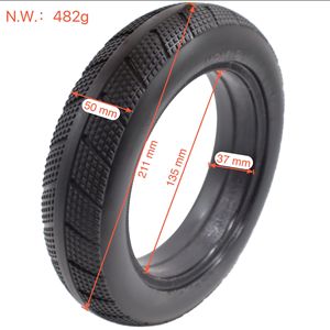 Pneumatico Solido in Poliuretano <span class=keywords><strong>8</strong></span> <span class=keywords><strong>1</strong></span>/2x2 (<span class=keywords><strong>8</strong></span>,5 Pollici) con Camera d'Aria Interna ed Esterna - Antiforatura per Monopattino Elettrico Xiaomi M365 - Product Image 4