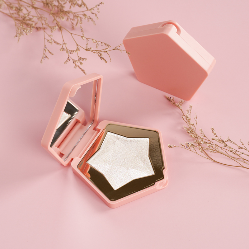 ОЕМ порошок блеск один мерцающий хайлайтер макияж веган частная этикетка пигмент хайлайтер палитра цвета без логотипа