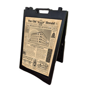 Panneau en métal pour l'extérieur avec cadre en aluminium, fer et plastique Cadres A1 Porte-affiche Vente en gros de panneaux publicitaires personnalisés avec cadre en A pour l'extérieur - Product Image 1