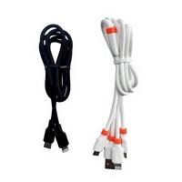 Kabel USB 3.0 Tipe C Mikro Silikon 3A Pengisian Cepat Konduktor Tembaga Berlapis Timah untuk Printer Pemindai Kode Batang 1m Ponsel